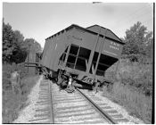 Derailment of railroad cars
